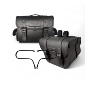 Kit Meteor 350/650 Alforges Laterais 16L + Afastador + Mala Traseira 34L