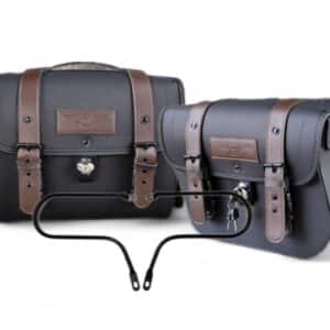 Kit Meteor 350 - Alforge Inclinado 16L + Suporte + Mala Traseira c/ Chaves