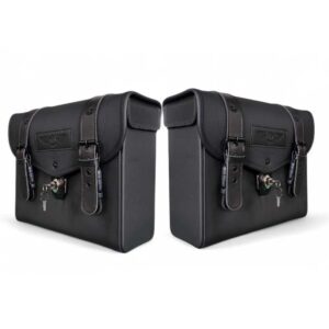 Alforge Pasta 13/L Fundo Reto c/Chave  para Moto Custom